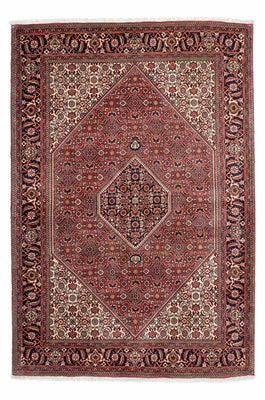 Tapis persan - Bidjar - 208 x 139 cm - rouge