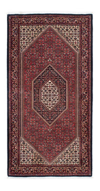 Tapis de couloir Tapis persan - Bidjar - 195 x 100 cm - bleu foncé