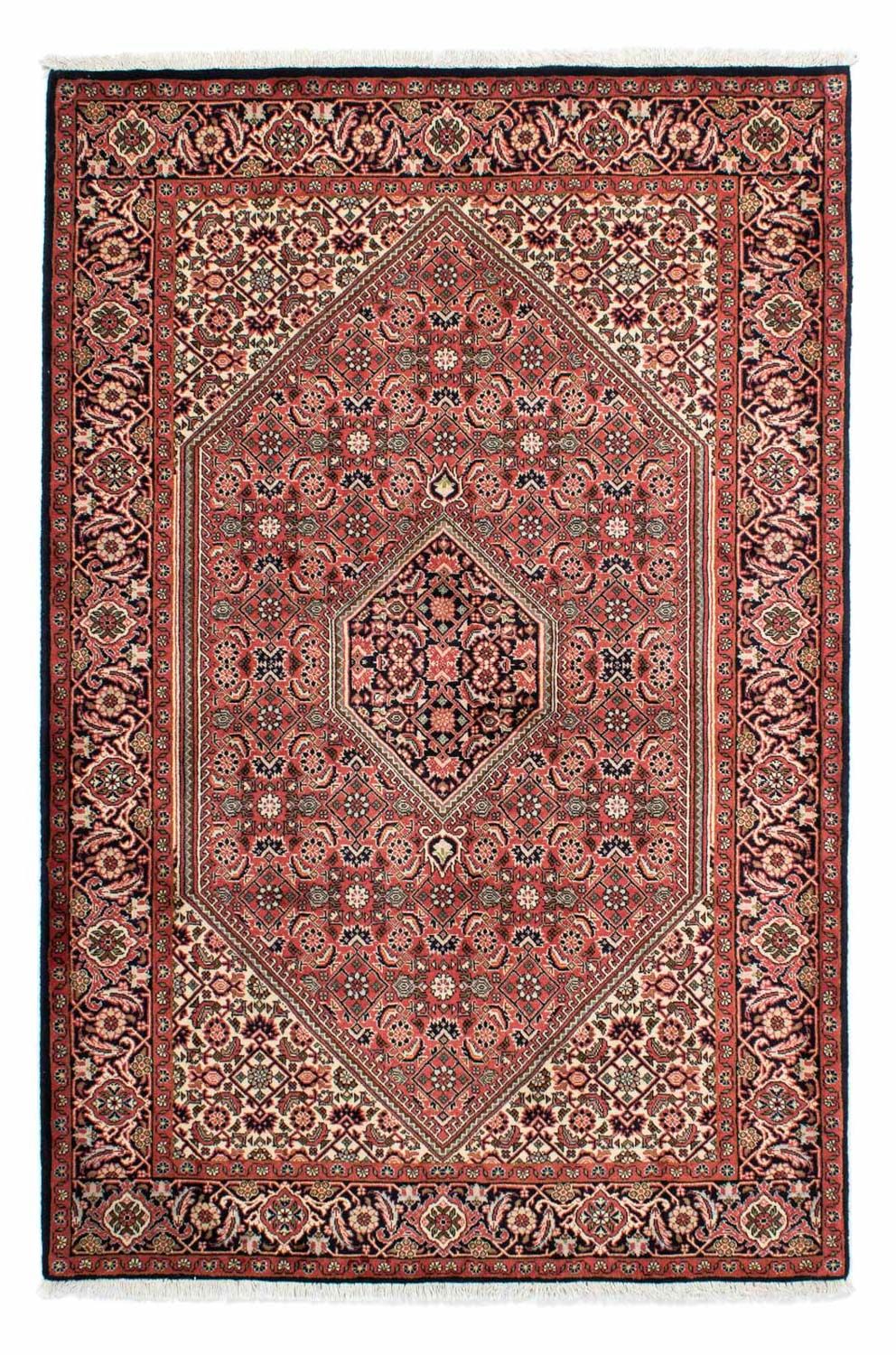 Tapis persan - Bidjar - 210 x 139 cm - rouge