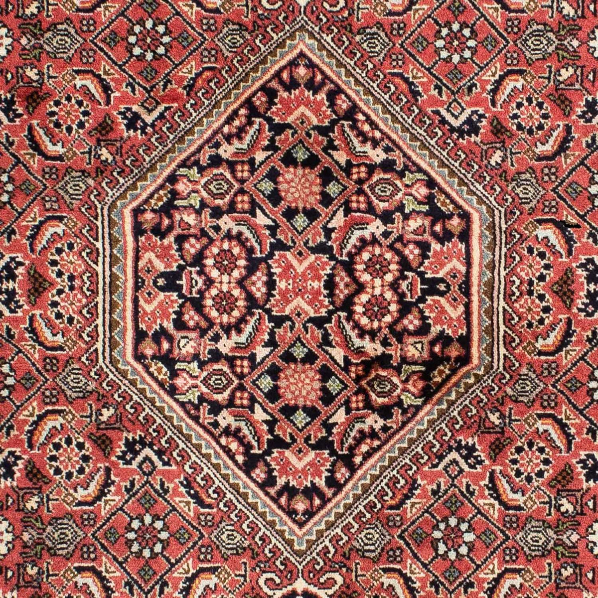 Tapis persan - Bidjar - 210 x 139 cm - rouge
