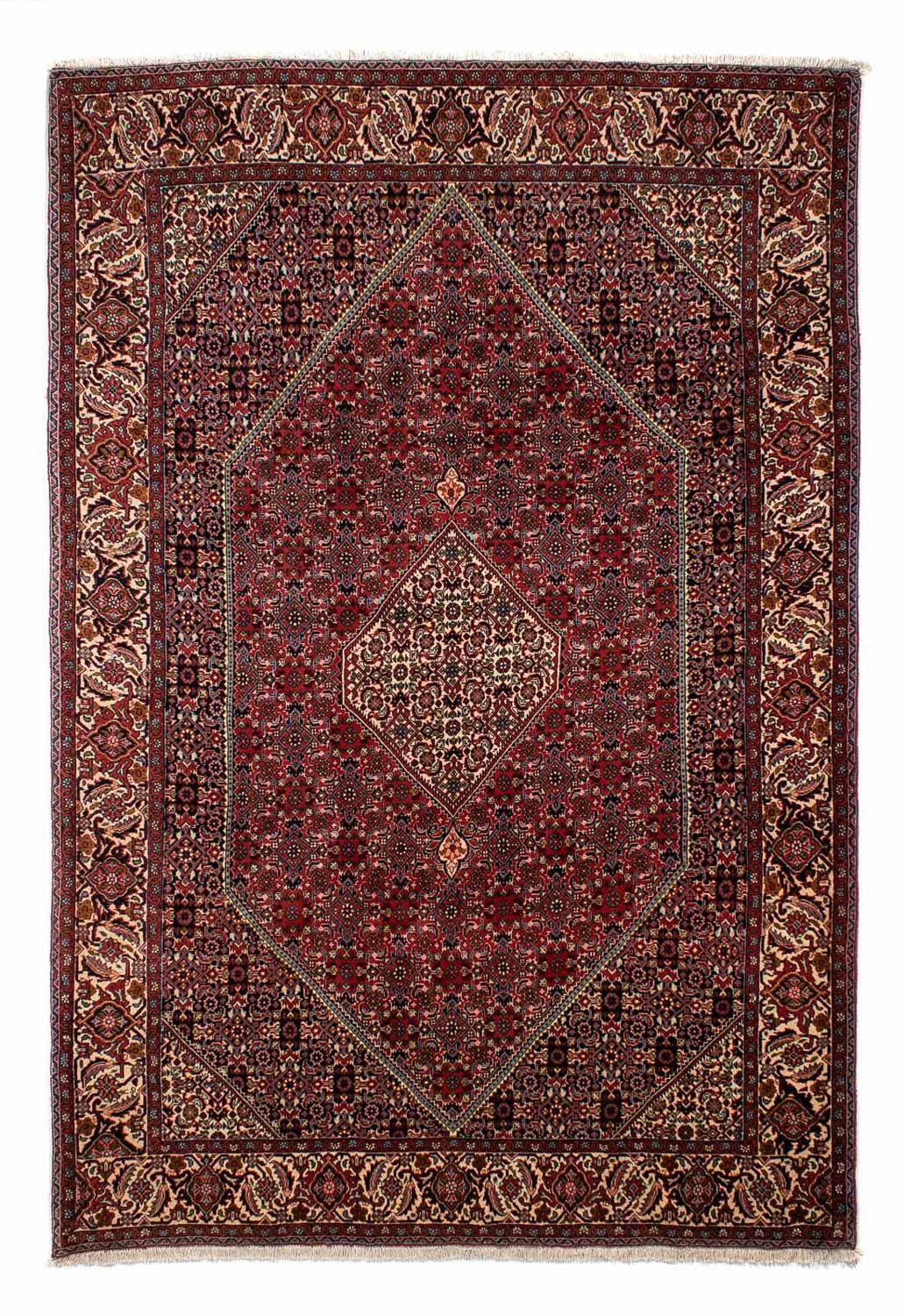 Tapis persan - Bidjar - 290 x 206 cm - rouge foncé