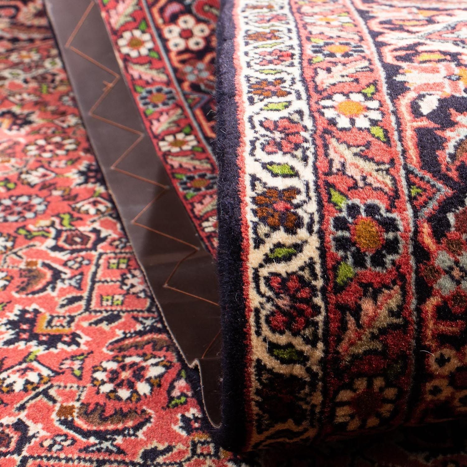 Tapis persan - Bidjar - 310 x 196 cm - rouge foncé