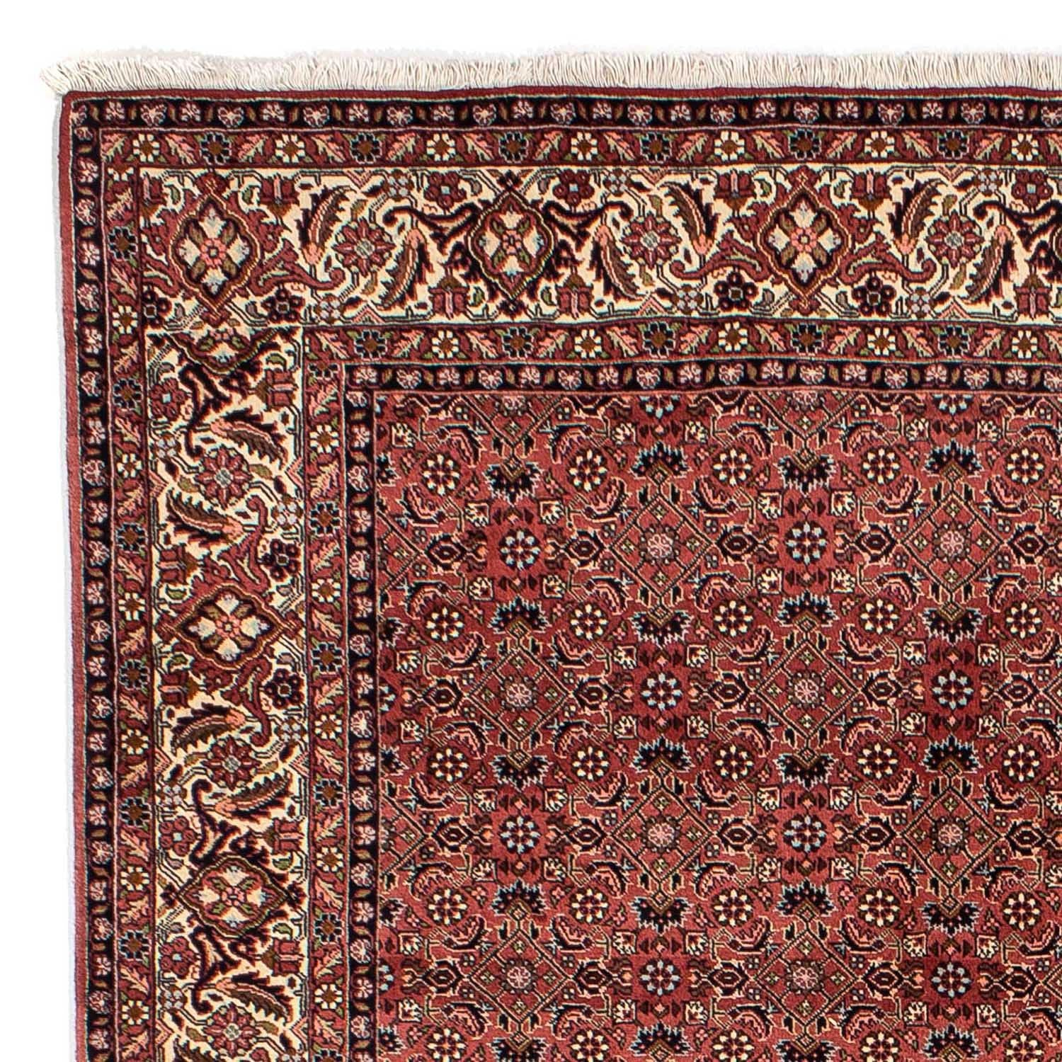 Tapis persan - Bidjar - 292 x 203 cm - rouge foncé