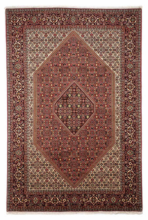 Tapis persan - Bidjar - 304 x 198 cm - rouge clair
