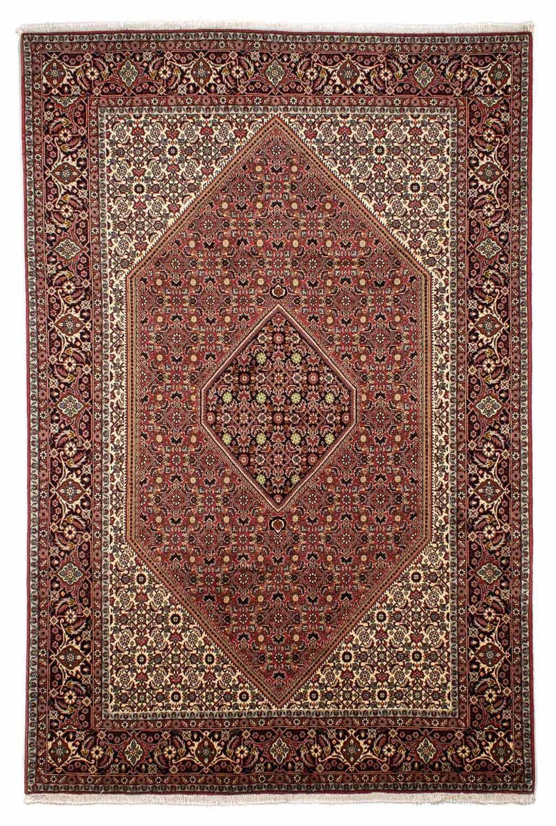 Tapis persan - Bidjar - 304 x 198 cm - rouge clair