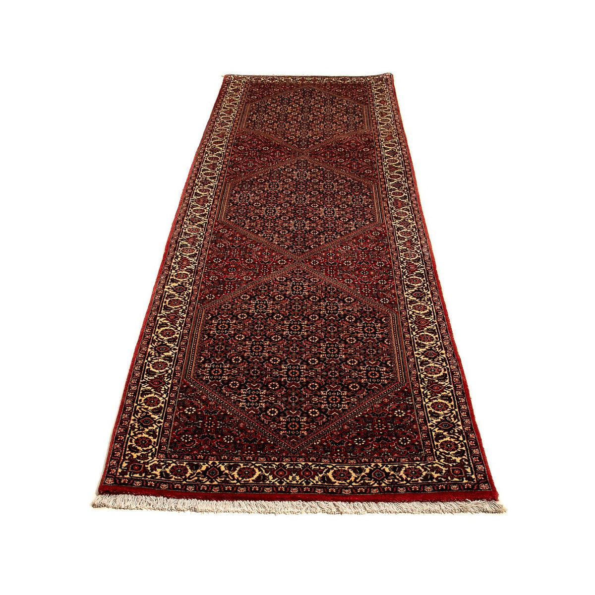 Tapis de couloir Tapis persan - Bidjar - 315 x 86 cm - multicolore