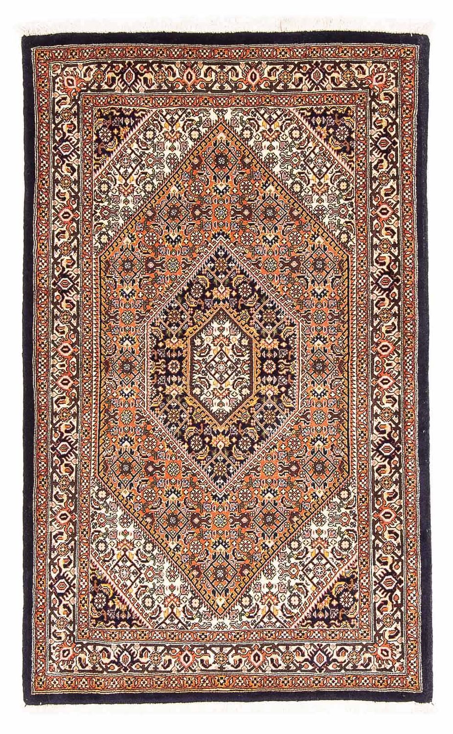 Tapis persan - Bidjar - 150 x 90 cm - bleu foncé