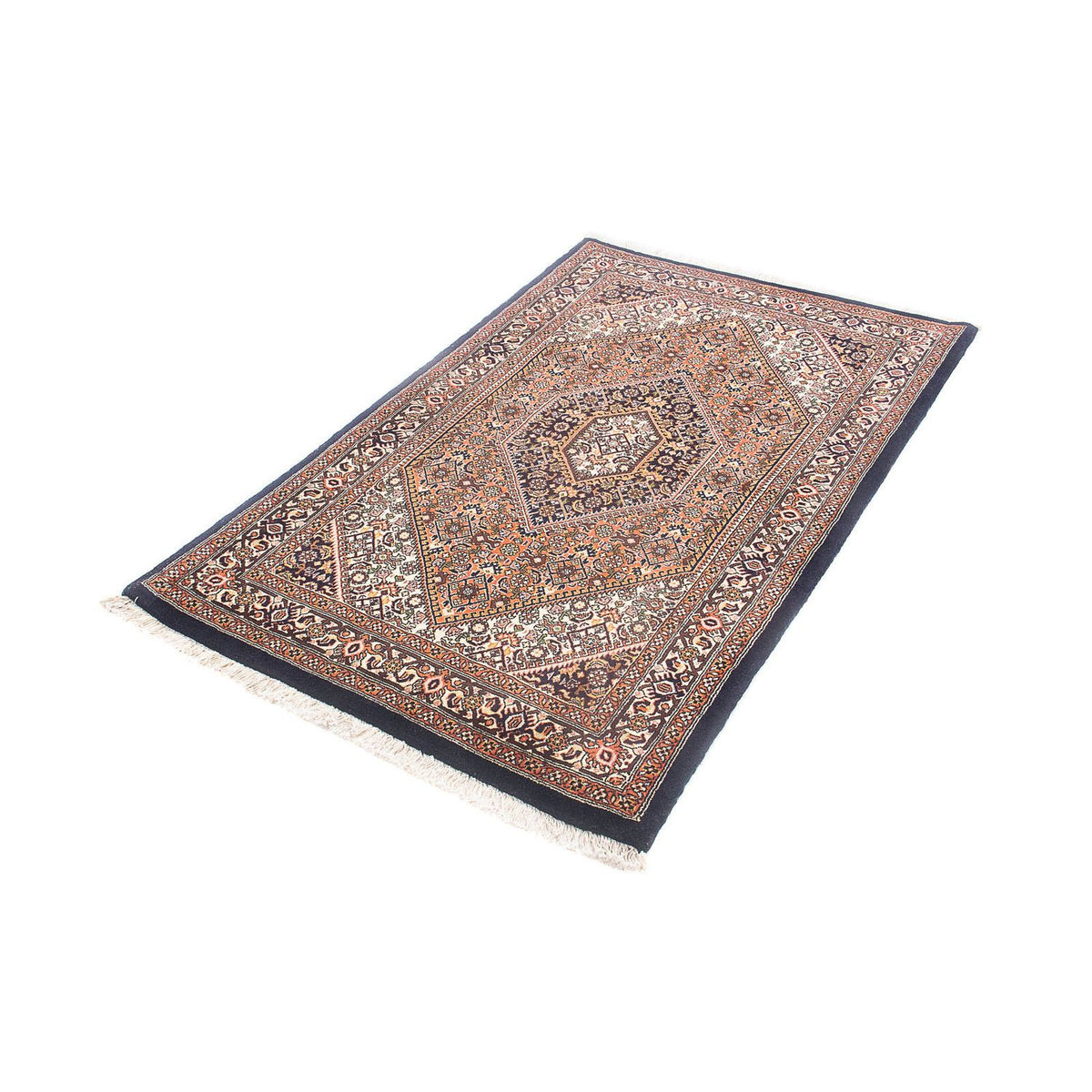 Tapis persan - Bidjar - 150 x 90 cm - bleu foncé