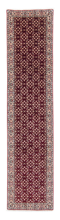 Tapis de couloir Tapis persan - Bidjar - 334 x 77 cm - rouge foncé