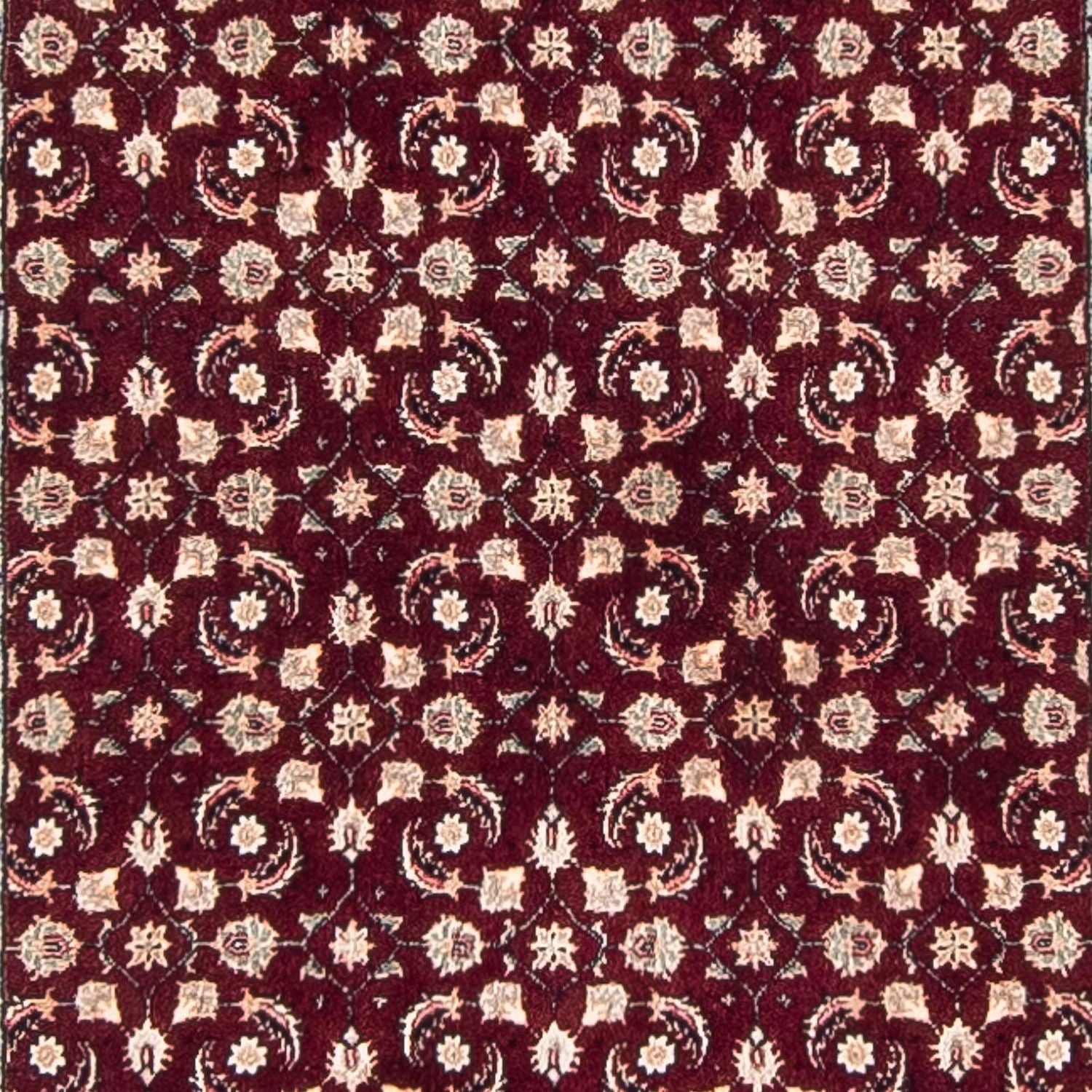 Tapis de couloir Tapis persan - Bidjar - 334 x 77 cm - rouge foncé
