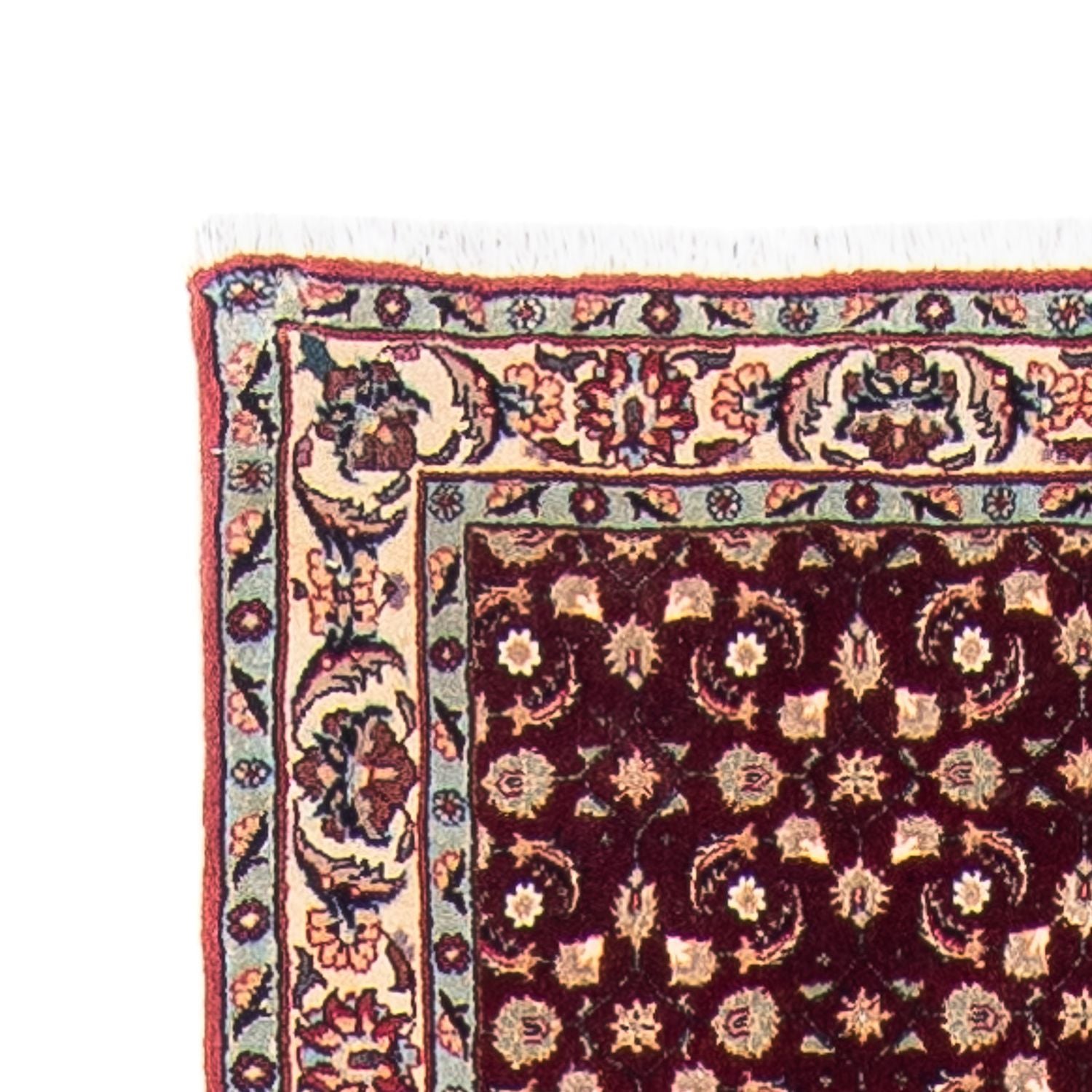 Tapis de couloir Tapis persan - Bidjar - 334 x 77 cm - rouge foncé