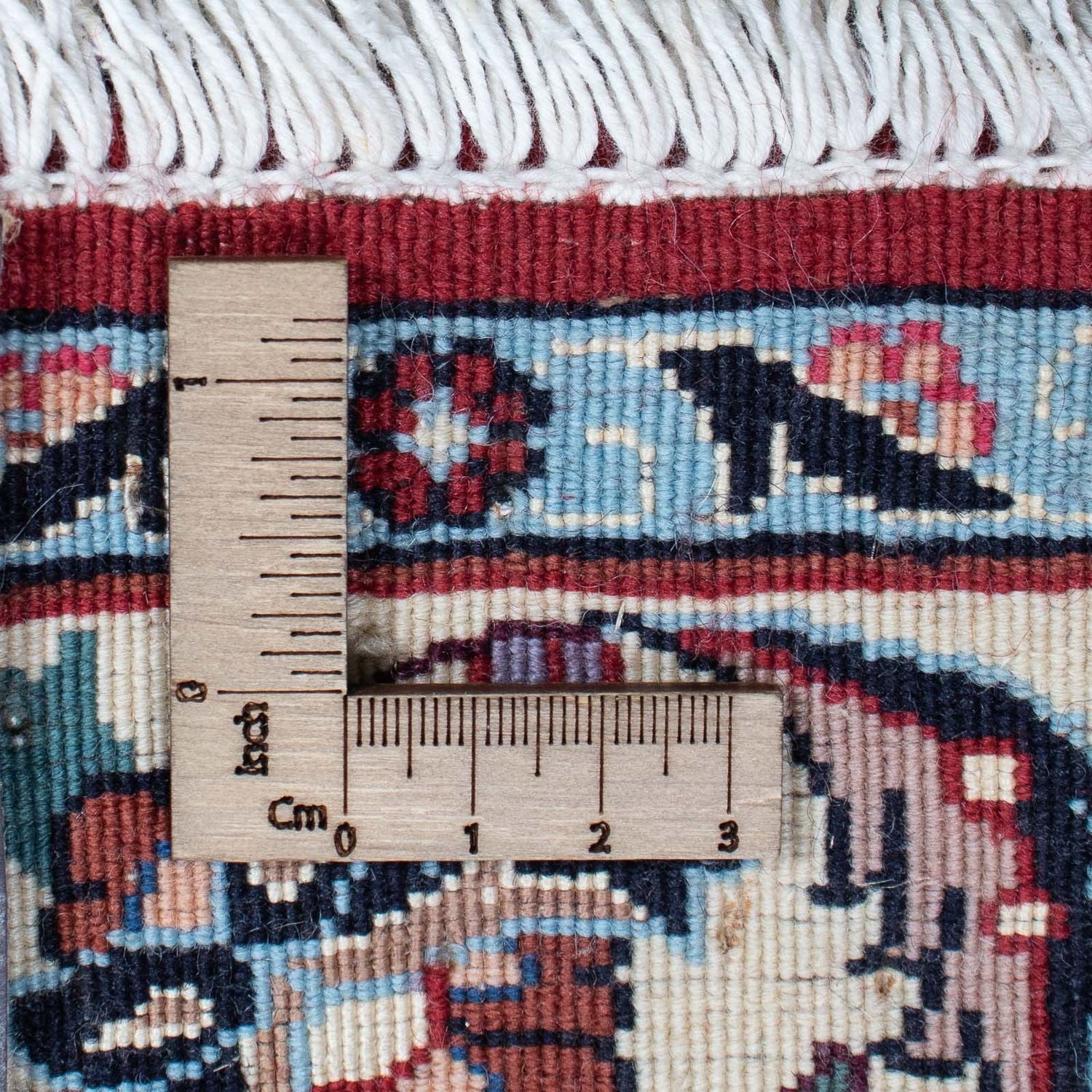 Tapis de couloir Tapis persan - Bidjar - 334 x 77 cm - rouge foncé
