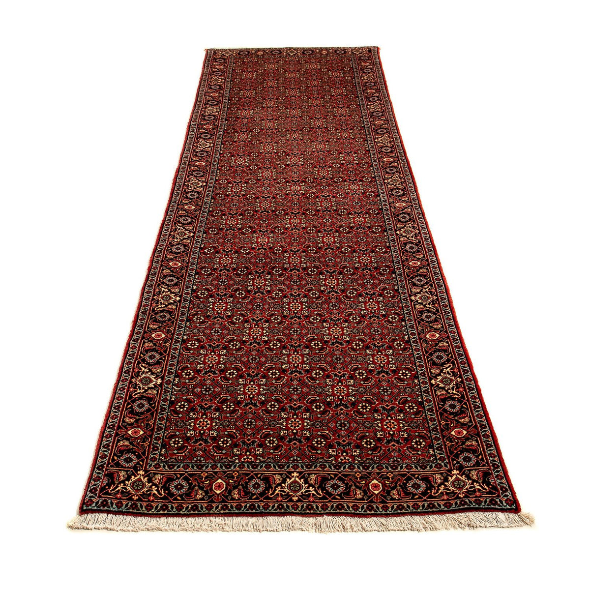 Tapis de couloir Tapis persan - Bidjar - 296 x 81 cm - multicolore
