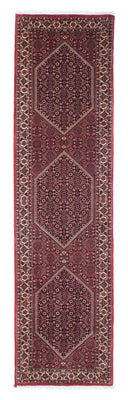 Tapis de couloir Tapis persan - Bidjar - 315 x 78 cm - rouge