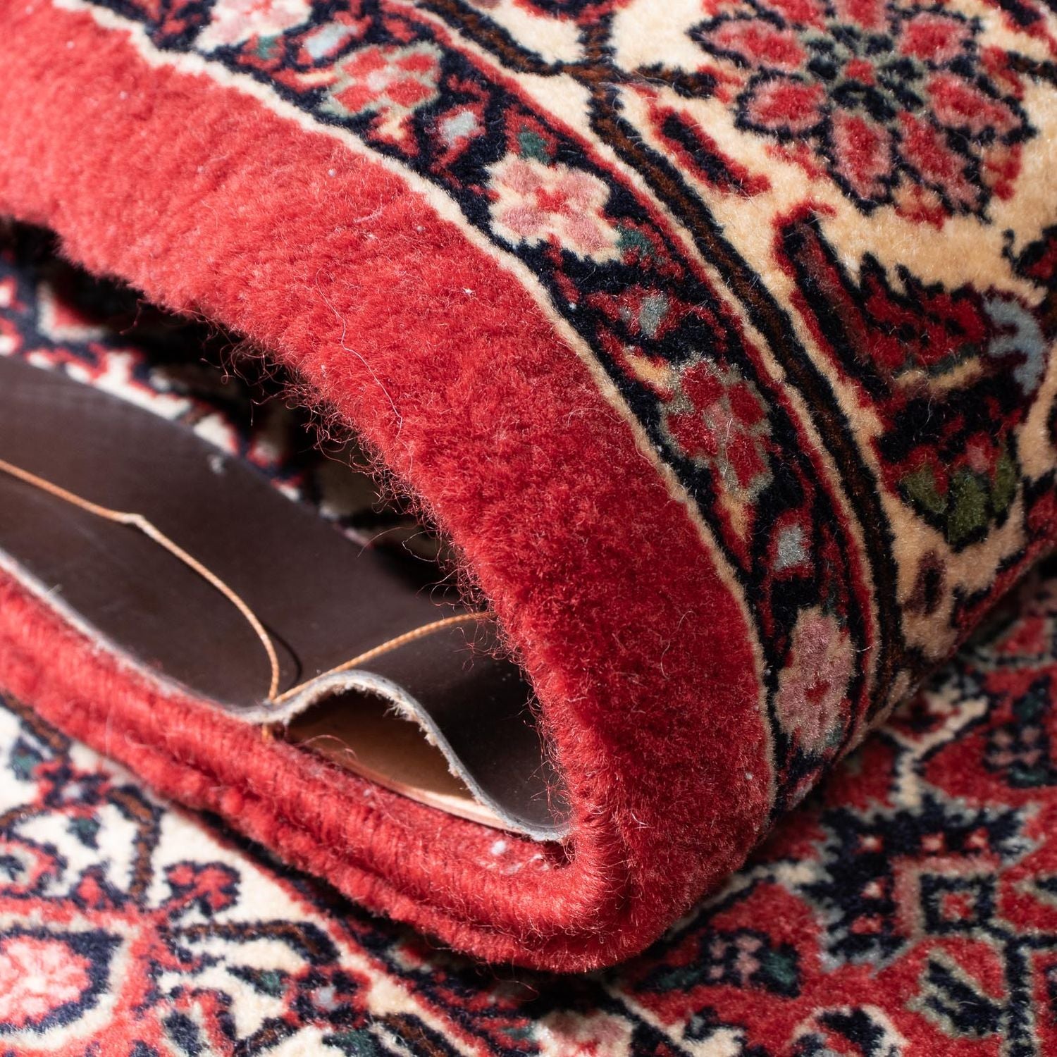 Tapis de couloir Tapis persan - Bidjar - 315 x 78 cm - rouge
