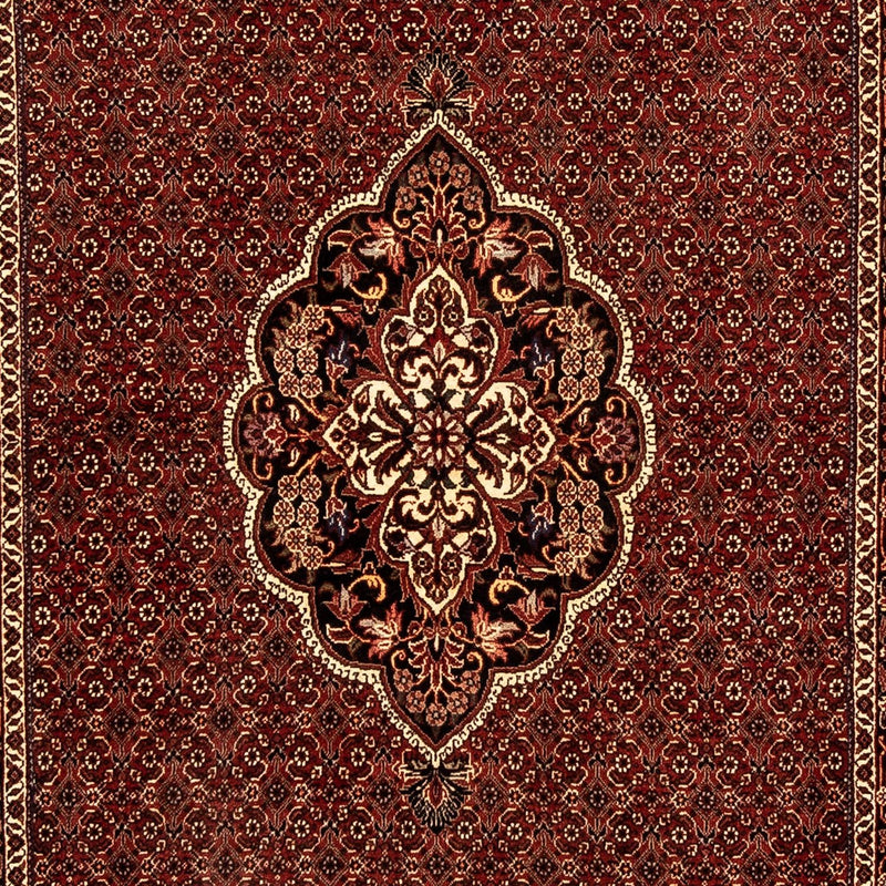 Tapis de couloir Tapis persan - Bidjar - 297 x 102 cm - rouge foncé