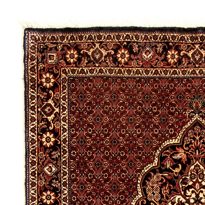 Tapis de couloir Tapis persan - Bidjar - 297 x 102 cm - rouge foncé