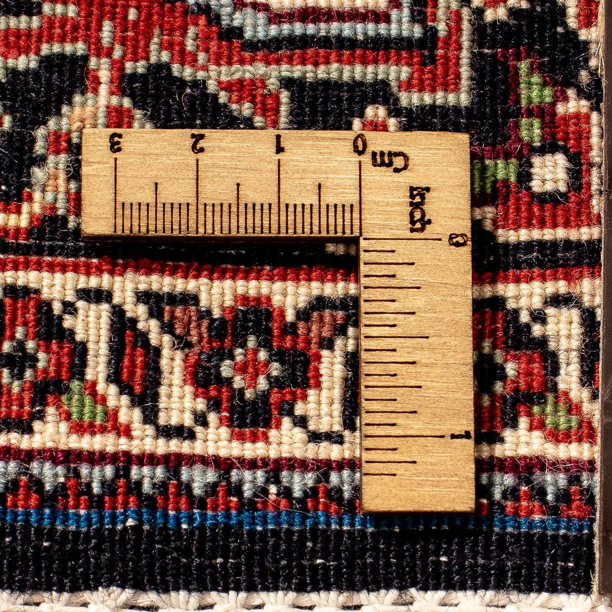 Tapis de couloir Tapis persan - Bidjar - 297 x 102 cm - rouge foncé