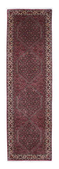 Tapis de couloir Tapis persan - Bidjar - 288 x 84 cm - rouge