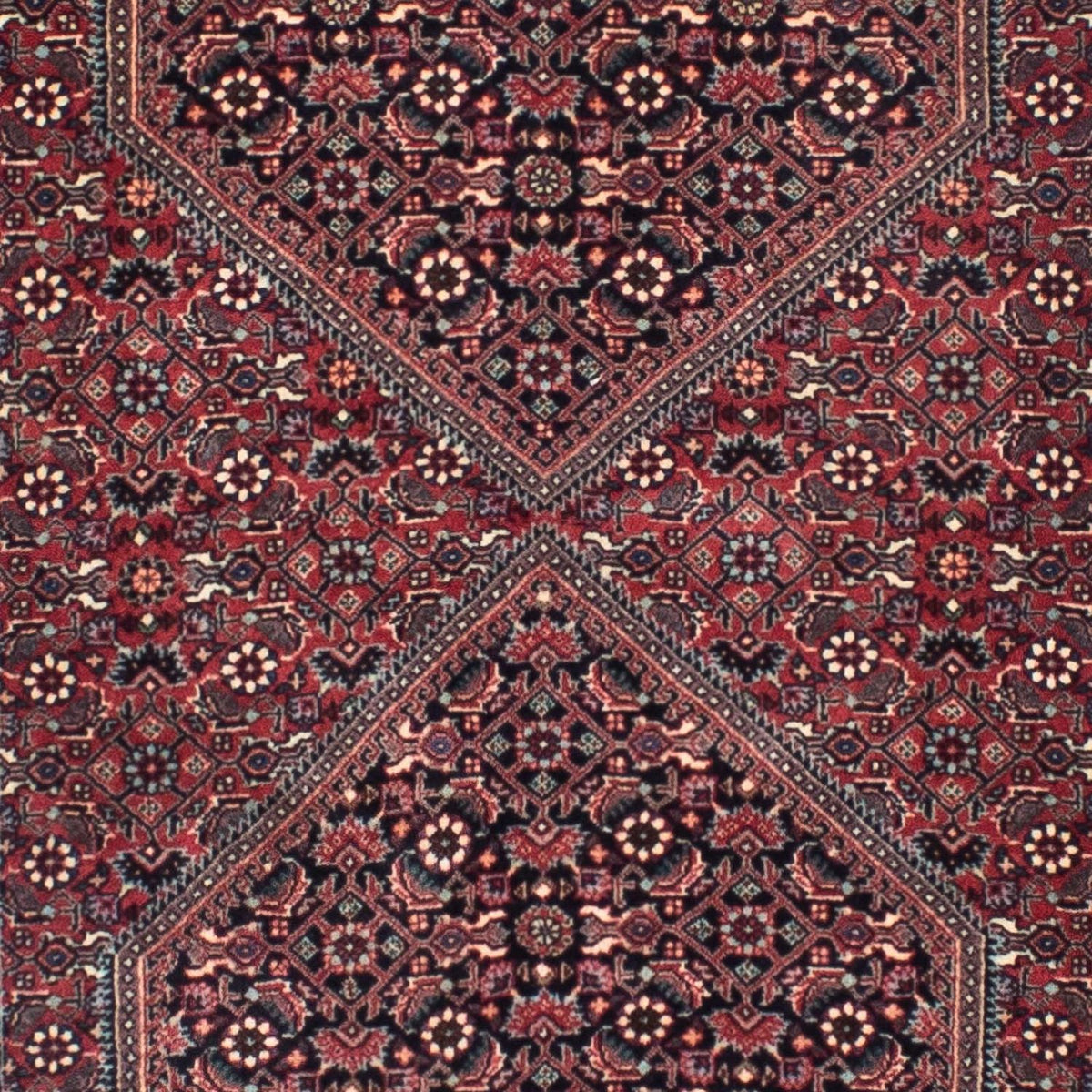 Tapis de couloir Tapis persan - Bidjar - 288 x 84 cm - rouge