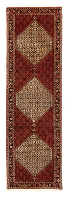 Tapis de couloir Tapis persan - Bidjar - 305 x 84 cm - rouge foncé
