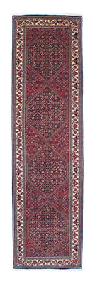 Tapis de couloir Tapis persan - Bidjar - 303 x 84 cm - rouge