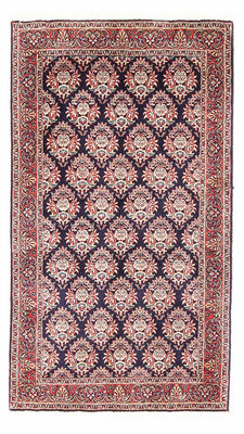 Tapis persan - Bidjar - 143 x 82 cm - bleu foncé