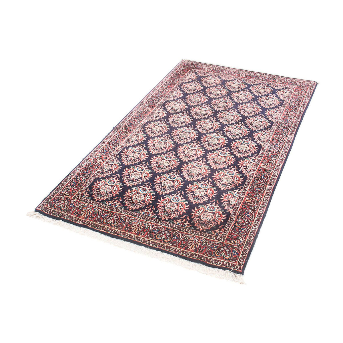 Tapis persan - Bidjar - 143 x 82 cm - bleu foncé