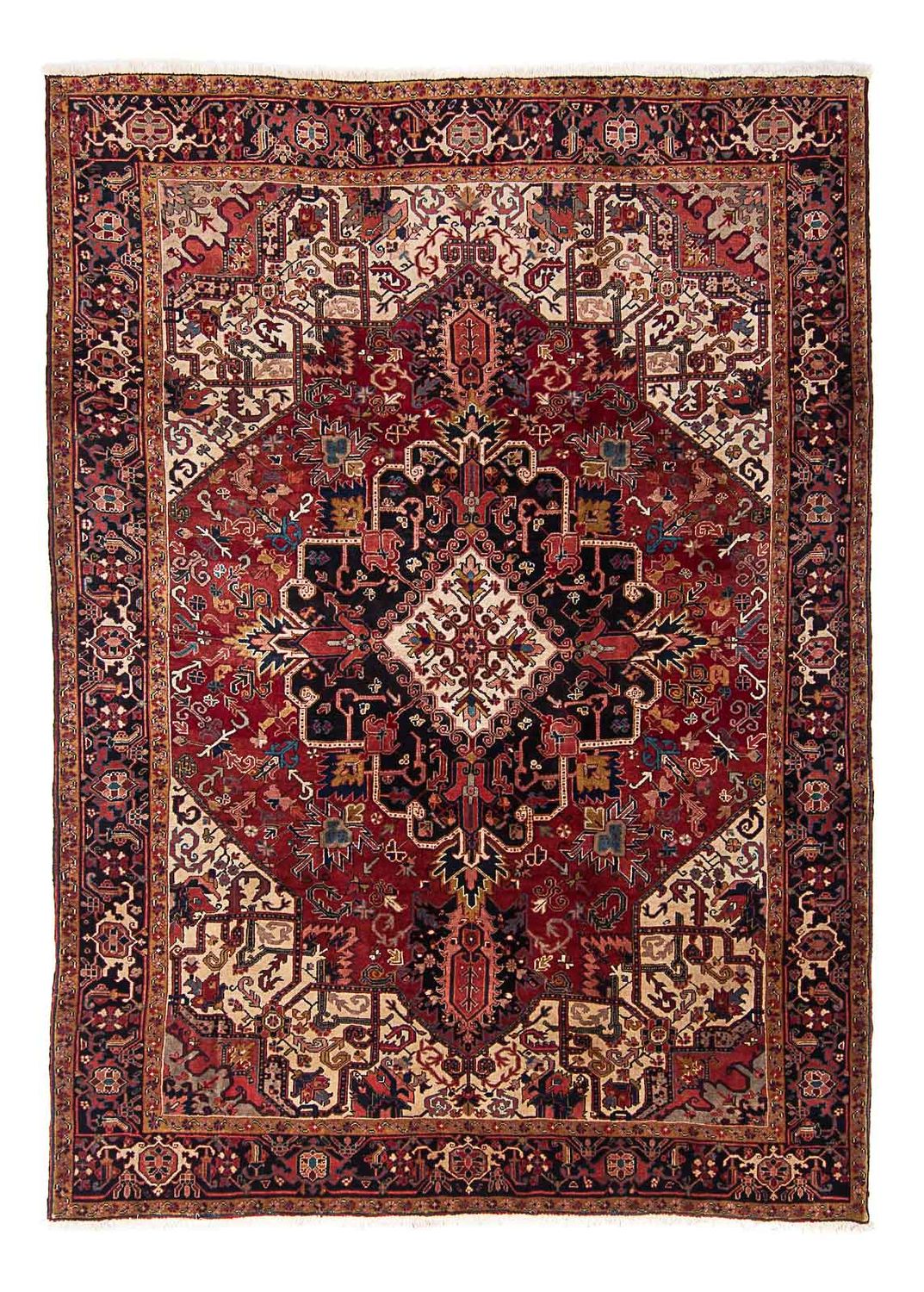 Tapis persan - Nomadic - 326 x 245 cm - rouge foncé