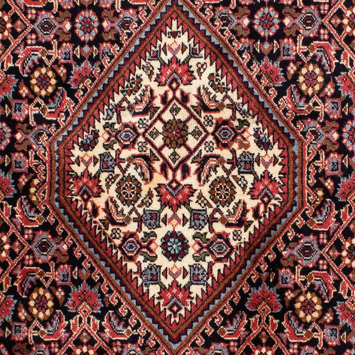 Tapis persan - Bidjar - 223 x 142 cm - rouge clair