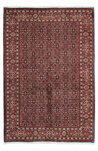Tapis persan - Bidjar - 213 x 141 cm - marron foncé