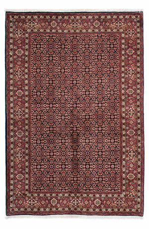 Tapis persan - Bidjar - 213 x 141 cm - marron foncé
