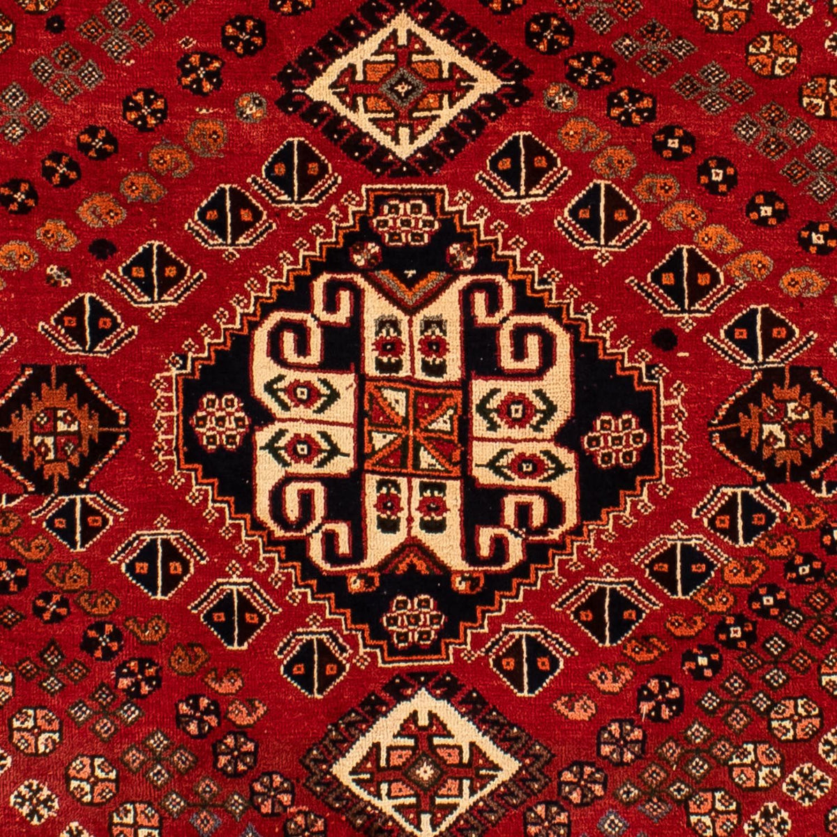 Tapis persan - Nomadic - 303 x 205 cm - rouge foncé