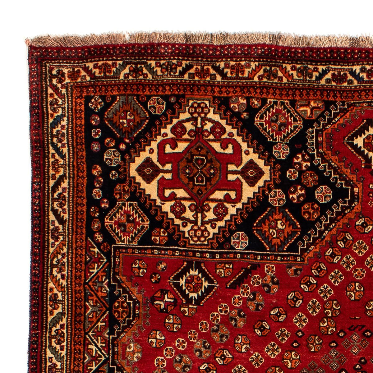 Tapis persan - Nomadic - 303 x 205 cm - rouge foncé