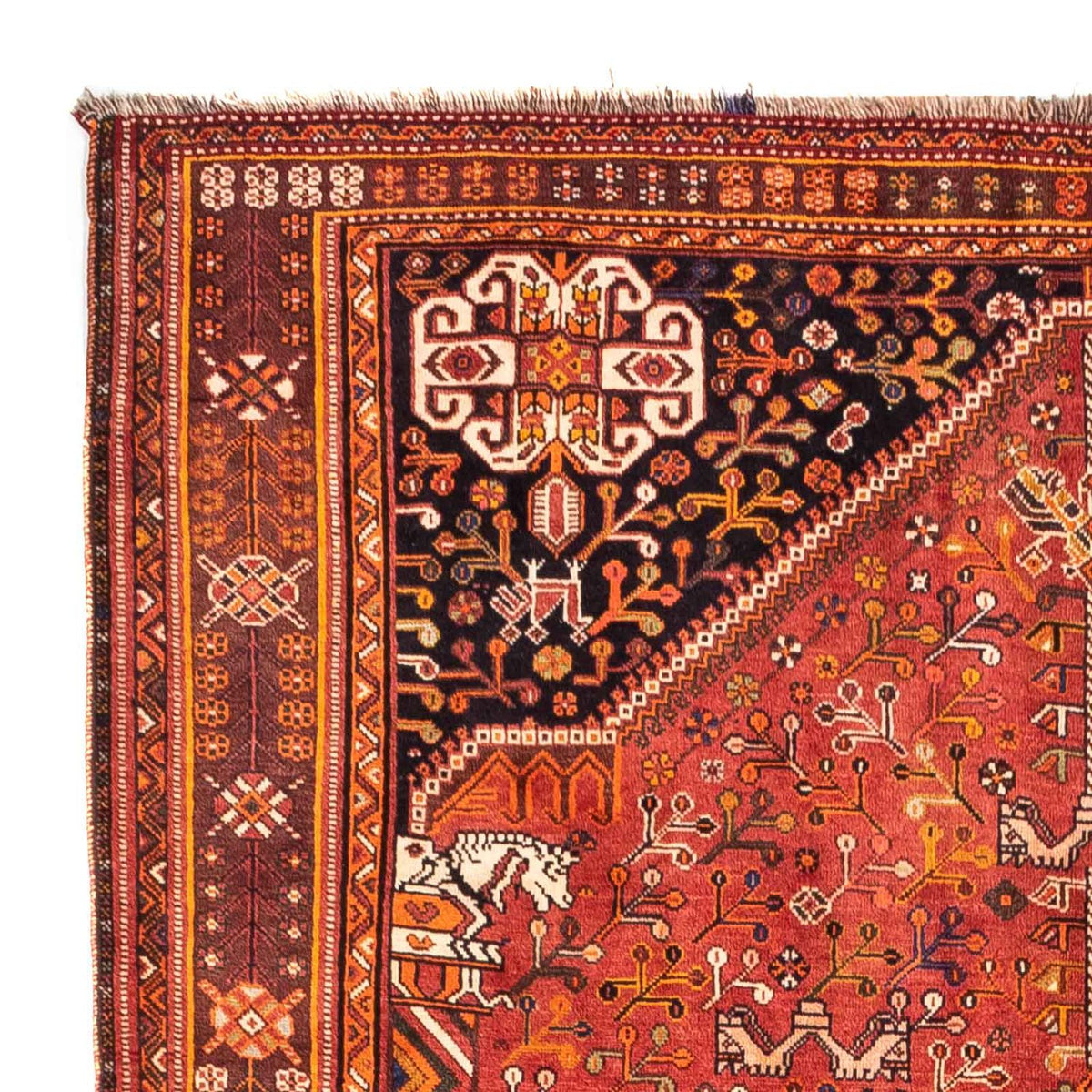 Tapis persan - Nomadic - 255 x 162 cm - rouge
