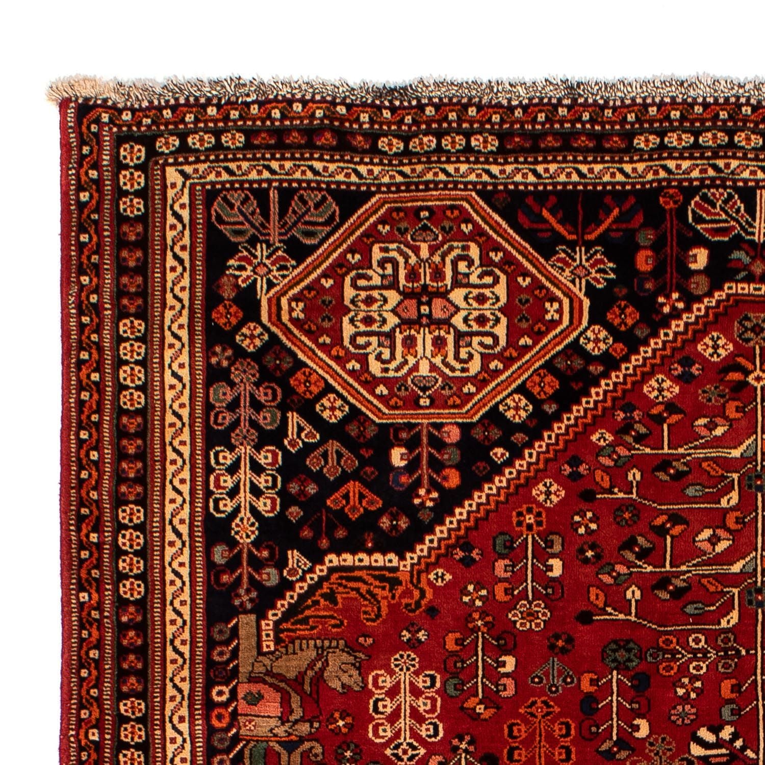 Tapis persan - Nomadic - 273 x 198 cm - rouge foncé