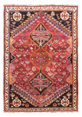 Tapis persan - Nomadic - 160 x 109 cm - rouge foncé