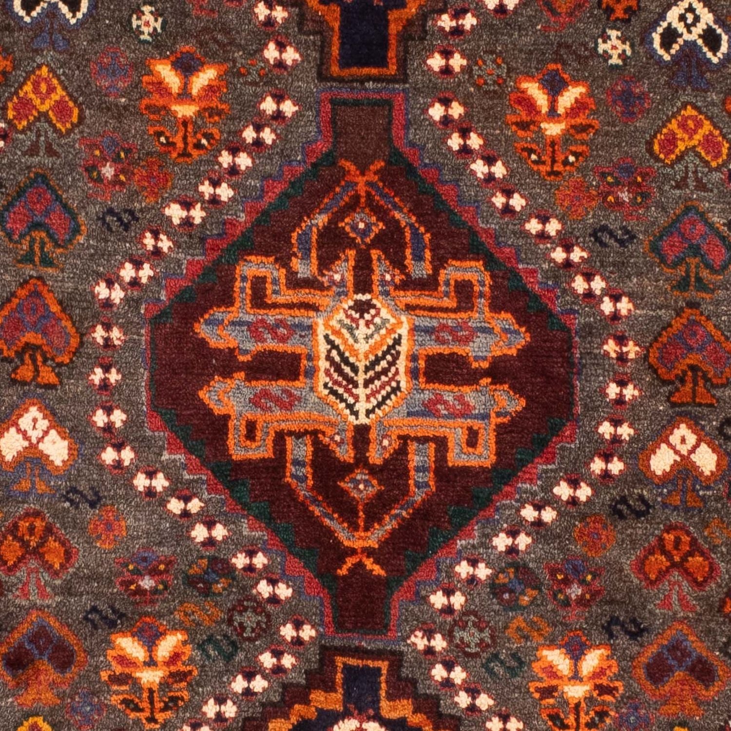Tapis persan - Nomadic - 158 x 86 cm - marron foncé