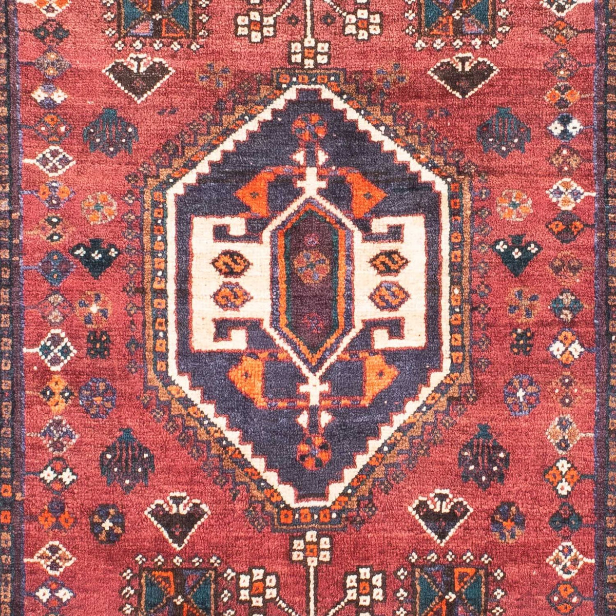 Tapis persan - Nomadic - 152 x 107 cm - rouge foncé