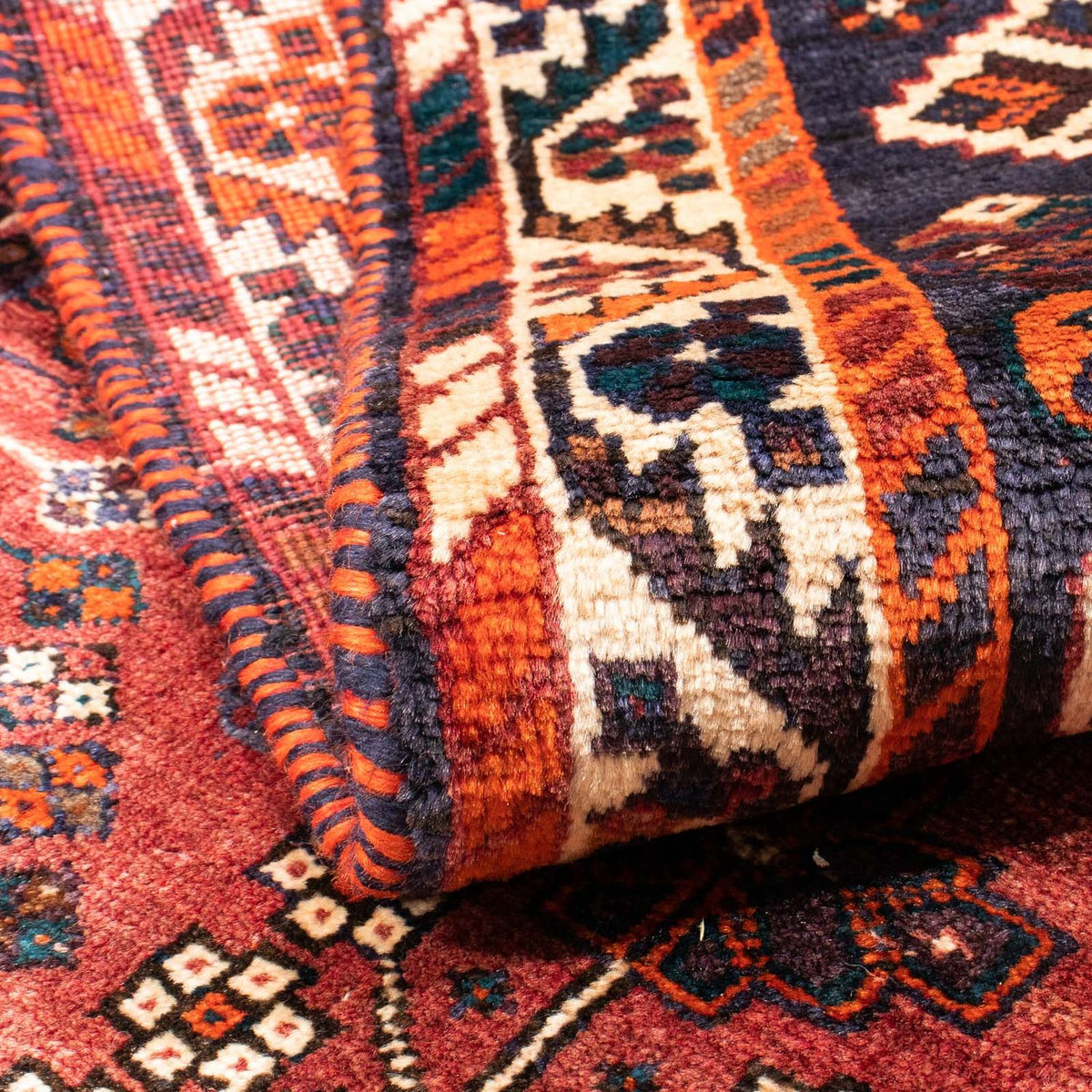 Tapis persan - Nomadic - 152 x 107 cm - rouge foncé