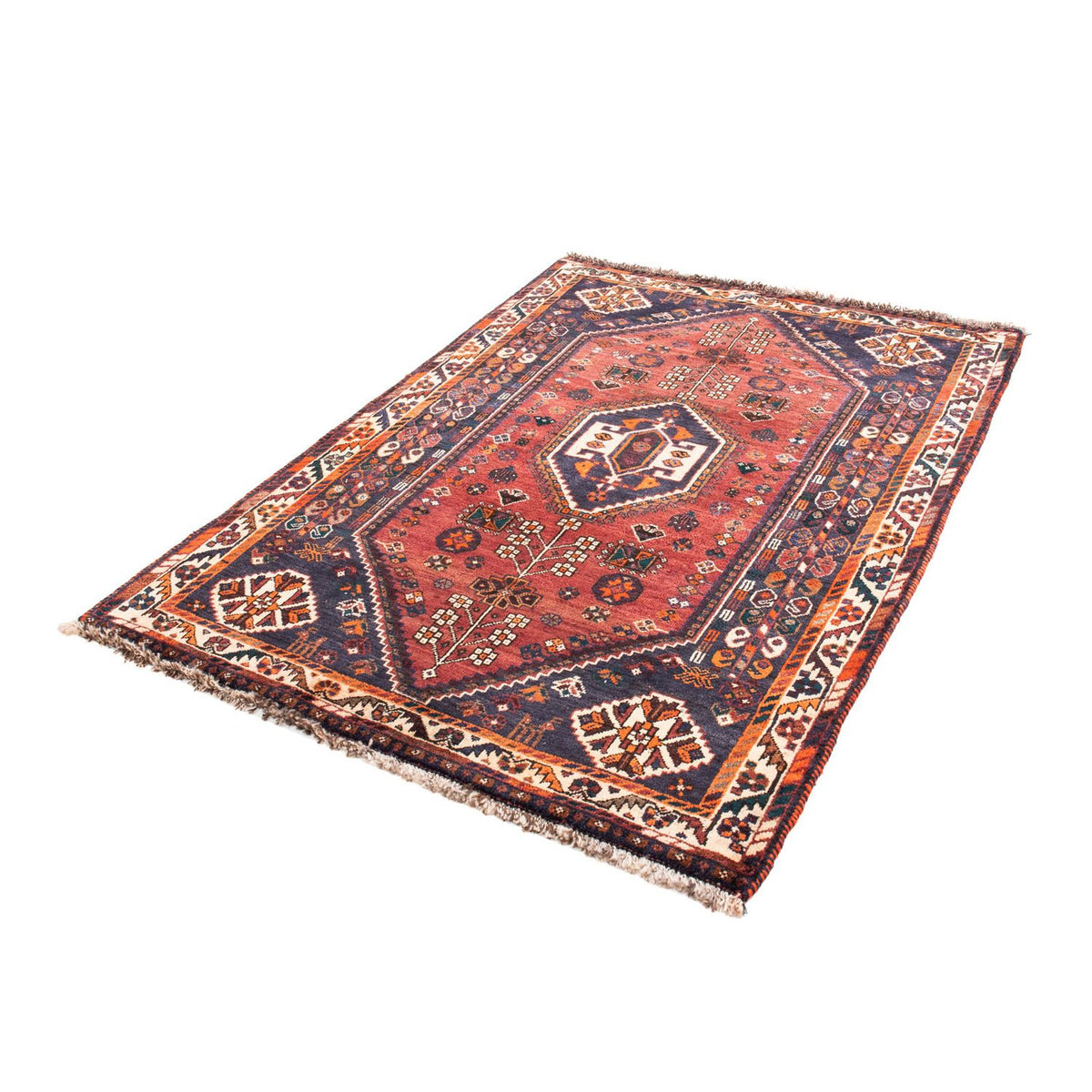 Tapis persan - Nomadic - 152 x 107 cm - rouge foncé