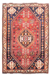 Tapis persan - Nomadic - 157 x 106 cm - rouge foncé
