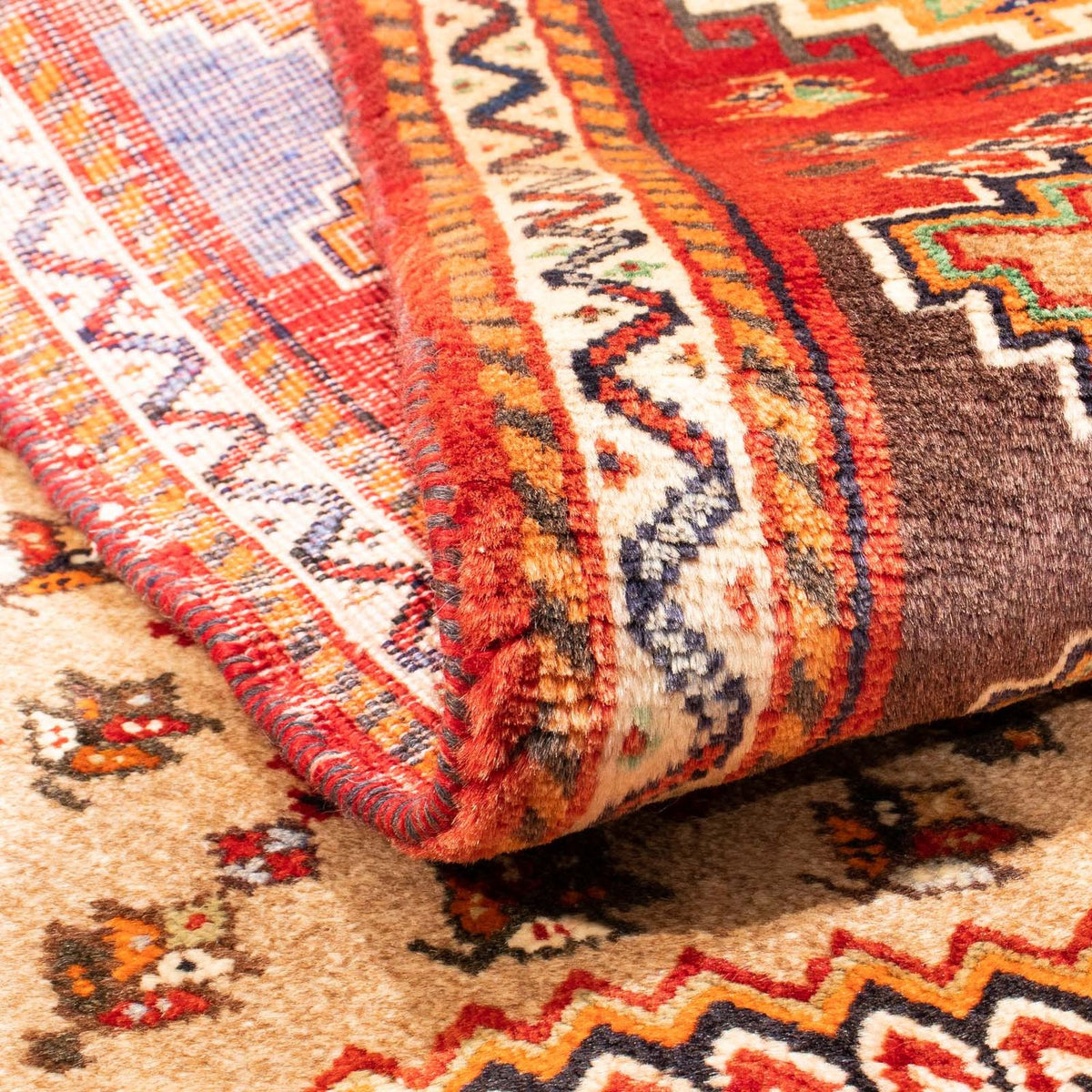 Tapis persan - Nomadic - 150 x 82 cm - beige