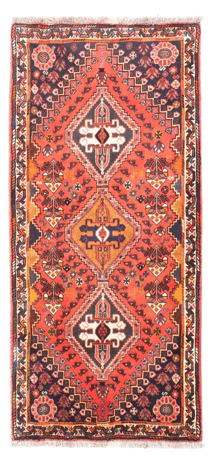 Tapis de couloir Tapis persan - Nomadic - 174 x 81 cm - rouge