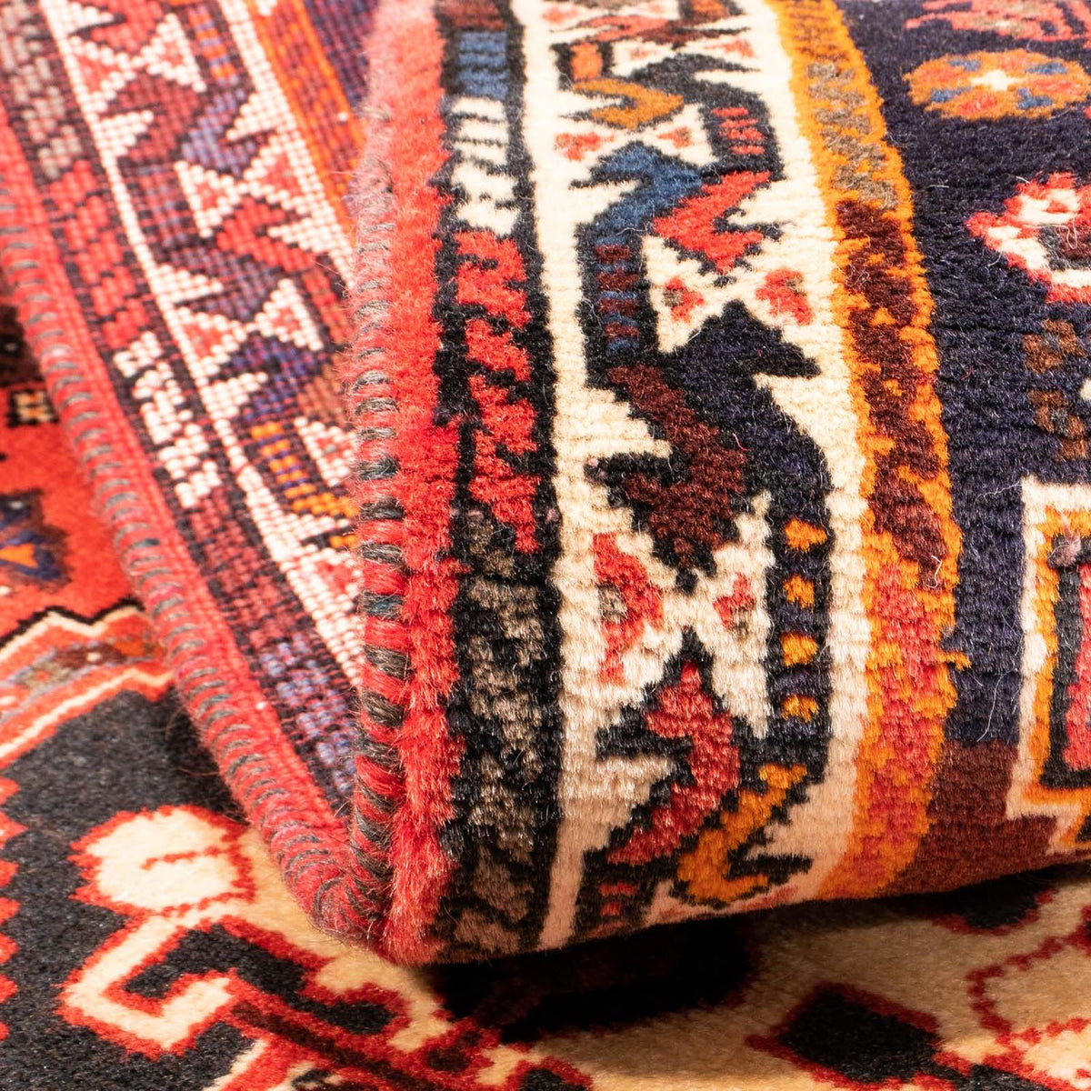 Tapis de couloir Tapis persan - Nomadic - 174 x 81 cm - rouge