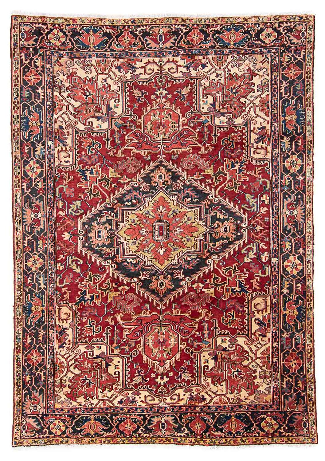 Tapis persan - Nomadic - 328 x 232 cm - rouge