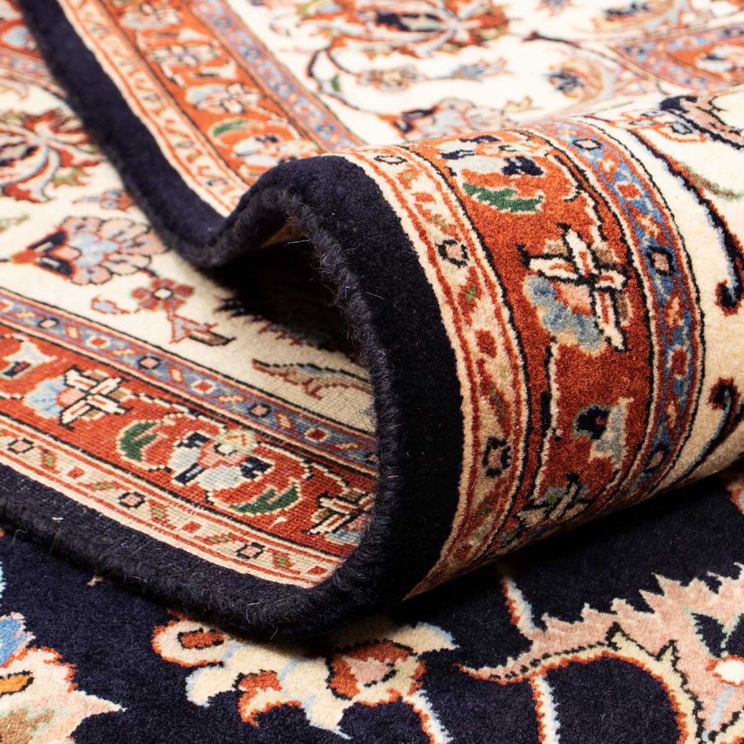 Tapis persan - Classique - 348 x 244 cm - bleu foncé