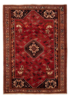Tapis persan - Nomadic - 244 x 168 cm - rouge foncé