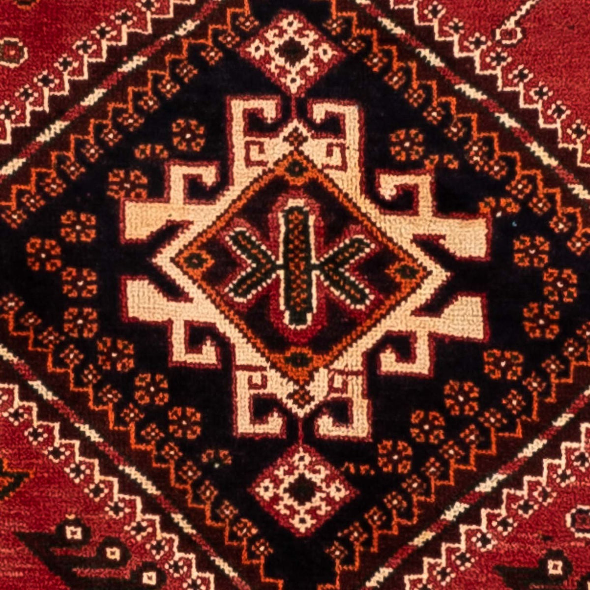 Tapis persan - Nomadic - 244 x 168 cm - rouge foncé
