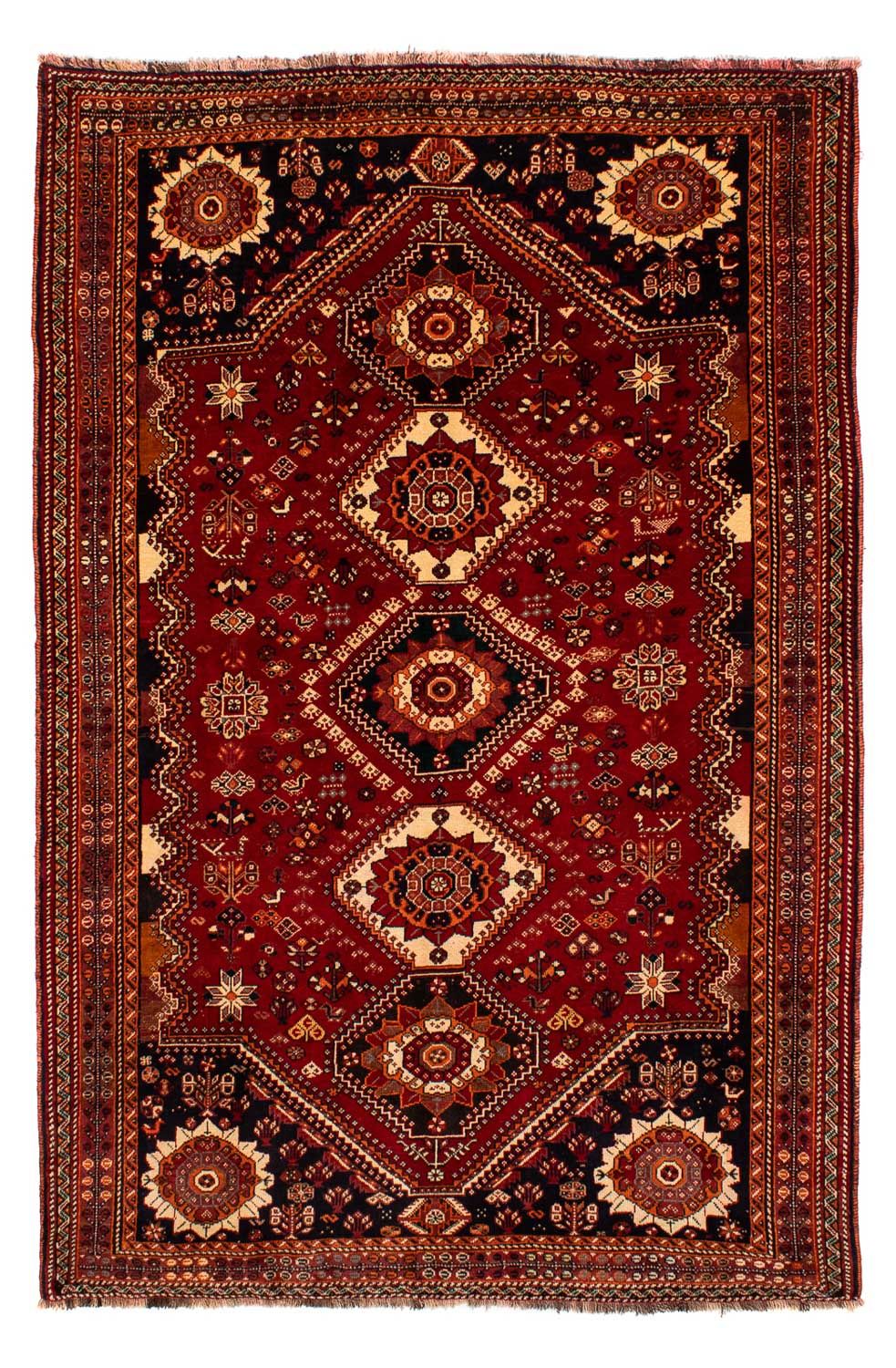 Tapis persan - Nomadic - 272 x 185 cm - rouge foncé